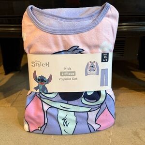 NWT Disney Stitch Pink and Purple Pajama Set size XS 4/5
